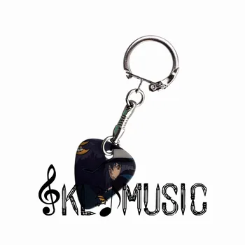

the best guitar picks key chain with color logo printed