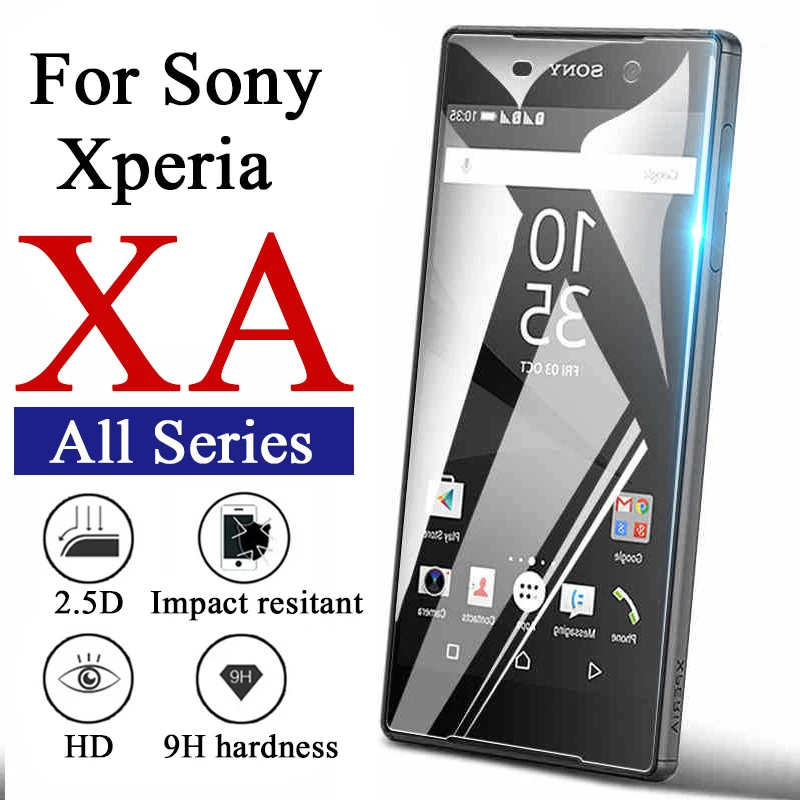

protector By for Sony Xperia ax xa xa1 xa2 plus ultra protective glass ax1 ax2 glas tempered x 1 1 2 screen protect film 9 H