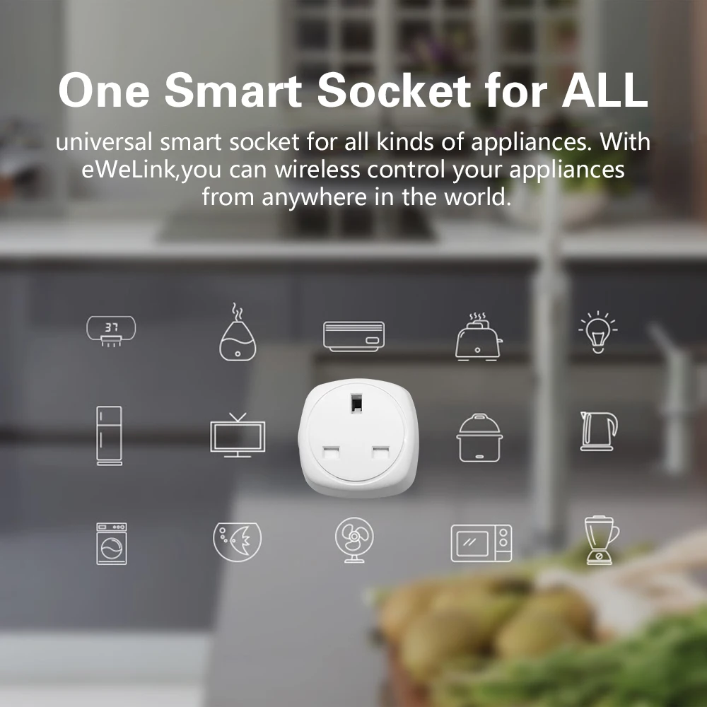 EACHEN Mini plug whth power detection-Великобритания TUYA Smart life APP
