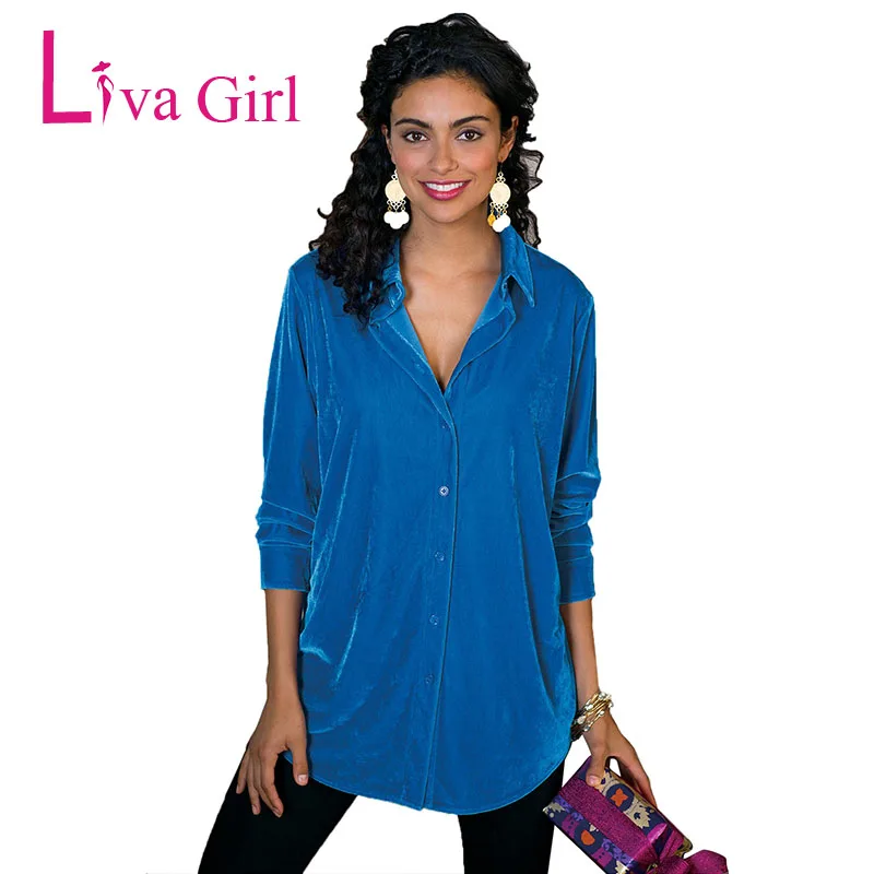 Cobalt-Female-Velvet-Boyfriend-Shirt-LC251735-4-1