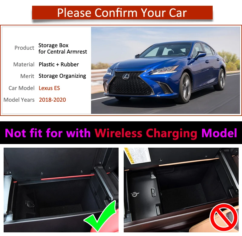 Подлокотник коробка для хранения LEXUS ES 2018 2019 2020 укладка Tidying аксессуары интерьера