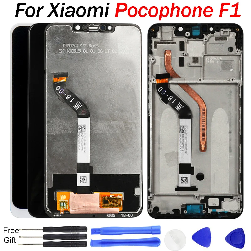 

For Xiaomi Pocophone F1 LCD Display Touch Screen Digitizer Assembly F1 Screen display LCD With Frame POCO F1 display Replace LCD