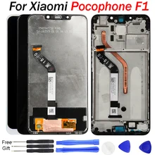 For Xiaomi Pocophone F1 LCD Display Touch Screen Digitizer Assembly F1 Screen display LCD With Frame POCO F1 display Replace LCD