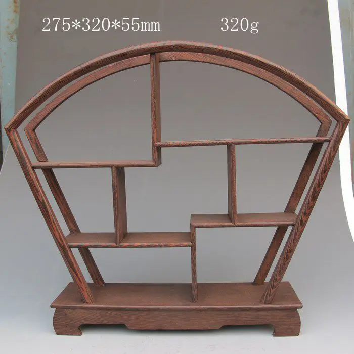 

PRETTY WOOD STAND /SHELF FOR NETSUKE / SNUFF BOTTLES OR CURIOS