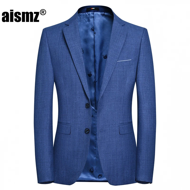 

Aismz Brand clothing Men Blazer Cotton Smart Casual Slim Fit Suits Parka Men's Suit Jackets Male homen Jaqueta Size 4XL