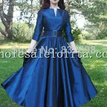 Топ, модный натуральный атлас, длина до пола, бальное платье с длинными рукавами, хлопок, винтажное платье, вечерние платья