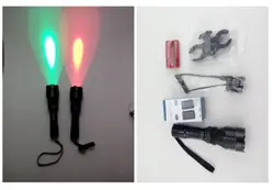 Светодиодный фонарик охотничий светло-зеленый красный прожектор CREE XM-L R2 350 люмен Режим ВКЛ/выкл с Оружейная кобура дистанционный