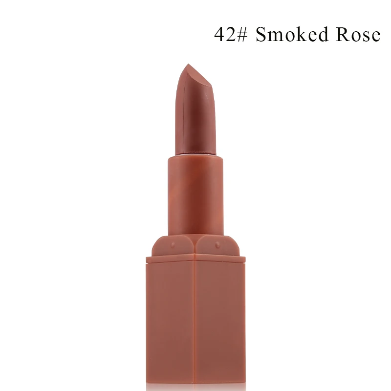 Мисс Роуз матовый губная помада макияж 8 цветов Водонепроницаемый долго носить губная помада телесного цвета питательный шелковистая помада розово-красный пигмент для косметики - Цвет: 42 Smoked Rose