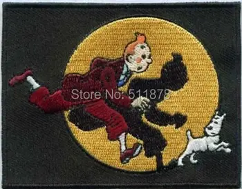 

Tin Tin in Spotlight Movie TV Series Fancy Dress Costume Embroidered iron on patch TRANSFER APPLIQUE