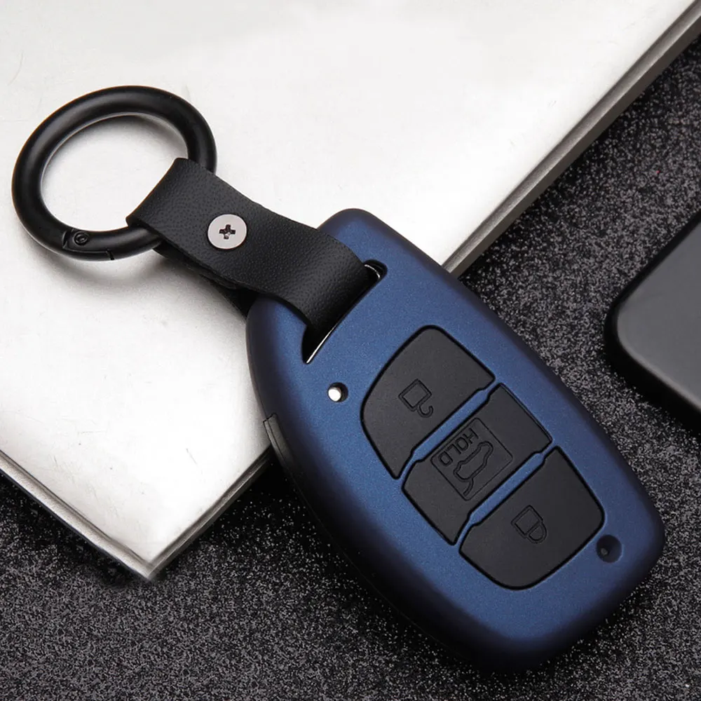 Чехол для ключей автомобиля из углеродного волокна для hyundai Tucson IX25 IX35 Creta Mistra Elantra Verna Smart Remote Fob Защитная крышка Держатель Брелок Сумка