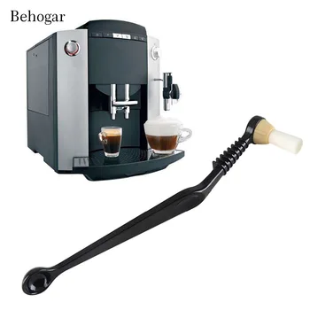 Behogar 2 in 1 Multi-functional Anti-scald Nylon Cleaning Brush Tool for Semi-automatic Coffee Machine