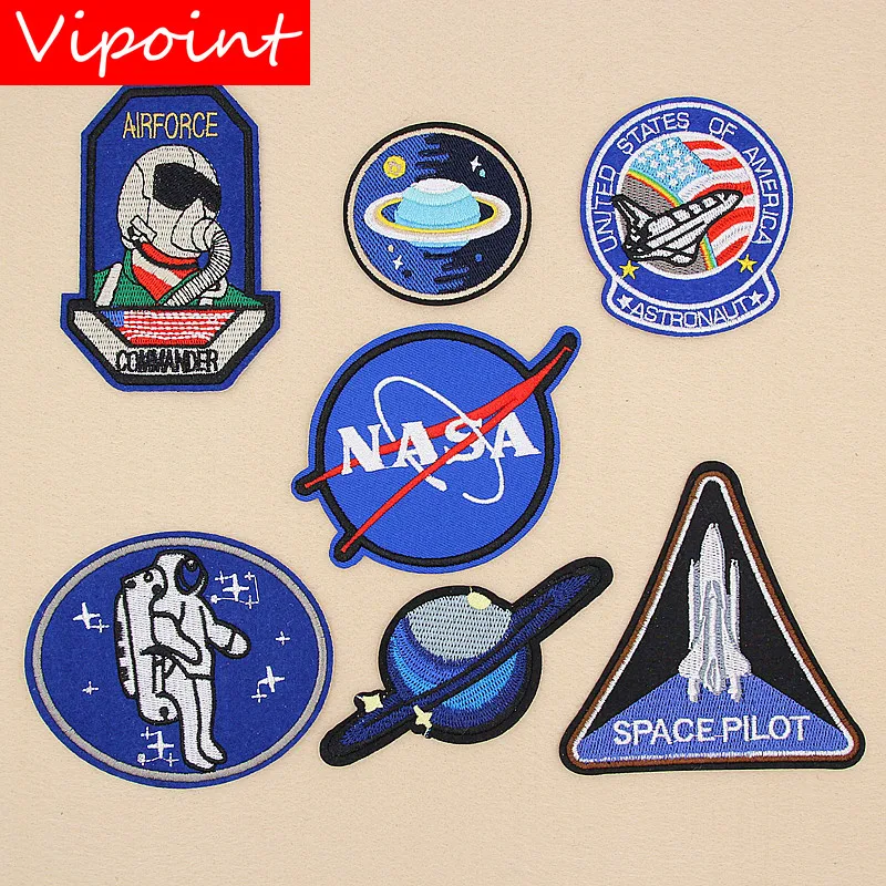 

VIPOINT embroidery star spaceman patches space patches badges applique patches for clothing XW-167