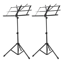 2 Pack Adjustable Folding Tripod Sheet Music Stand with Bag