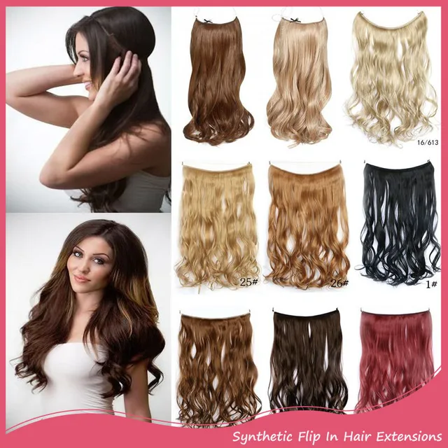 lady long wavy synthetic