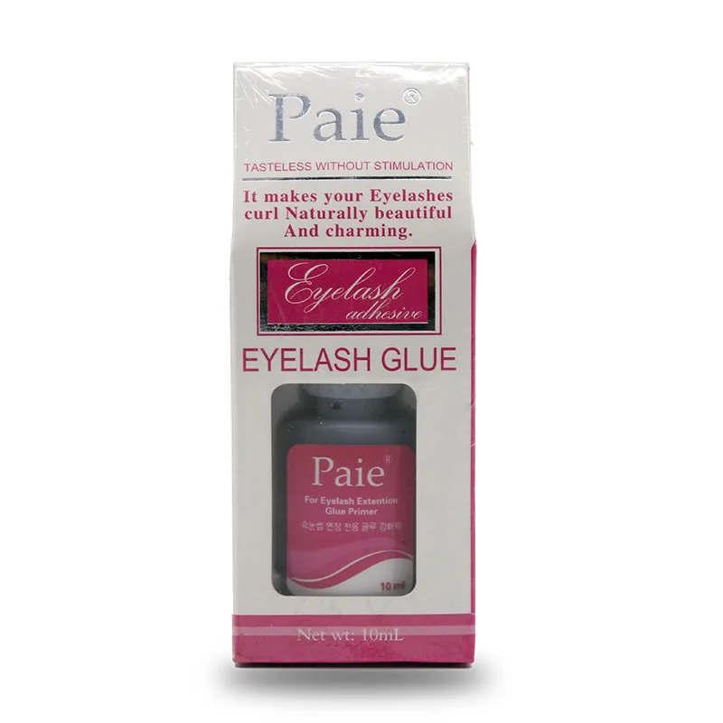 

10ML KOREA Paie Makeup Eyelash Adhesive Glue Tasteless without Stimulation for Eye Lashes Extension Glue Primer Pink Box Packing