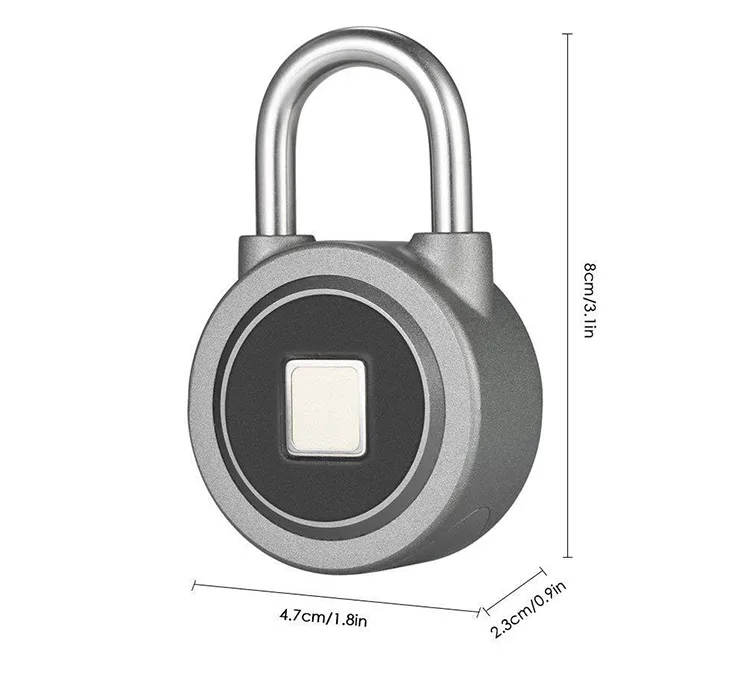 Smart Fingerprint Lock Keyless Lock Bluetooth APP  Fingerprint Unlock Anti-Theft Padlock Door Lock for Android iOS System  (8)