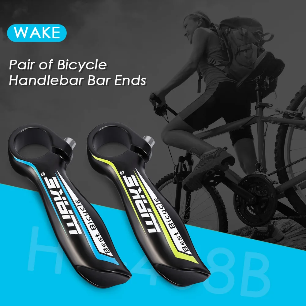 WAKE HY - 408B Pair of Aluminum Alloy Bicycle MTB Bike Handlebar Bar Ends