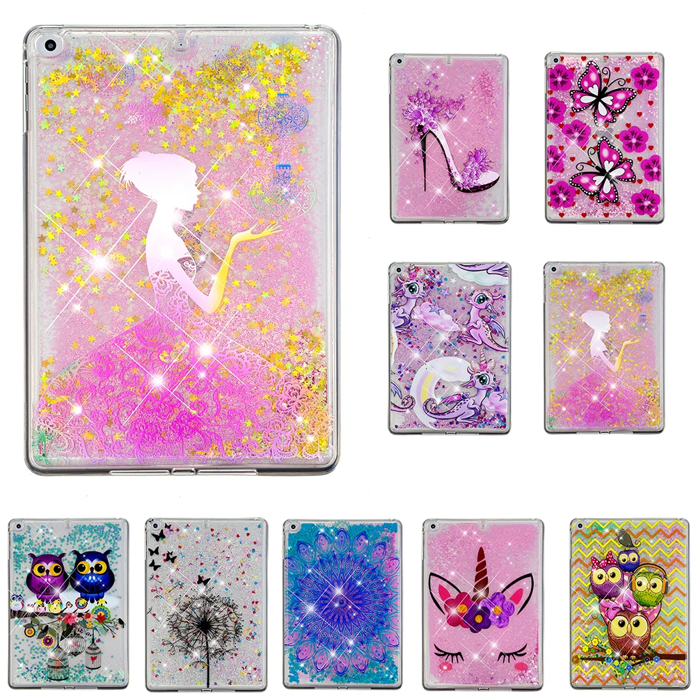 For iPad air case Luxury Liquid Glitter Case For apple iPad Air/ iPad 5
