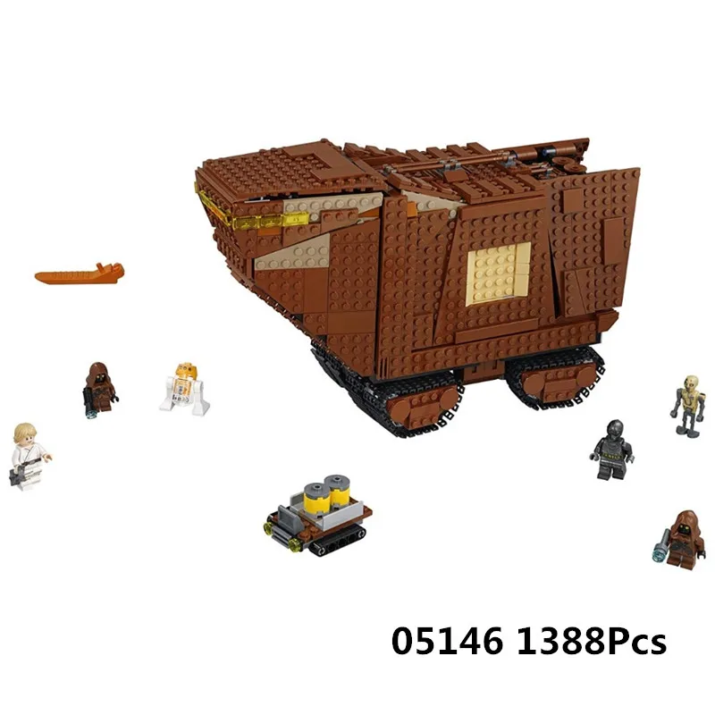 

05146 Compatible Legoing 75220 Gifts STAR Wars Series The Sandcrawler Building Blocks Bricks Educational Toys Funny Model