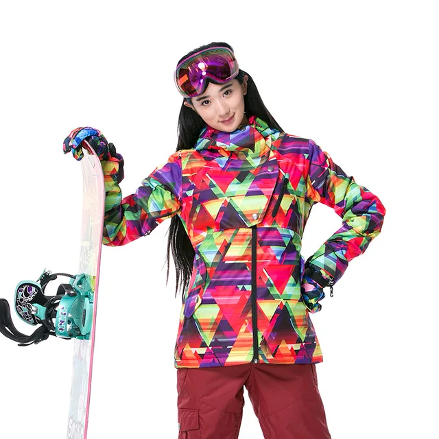 Cheap Skiing Jackets Women Gsou Snow Ski Jackets Snowboard Clothes Women Ski Jacket Waterproof Breathable Wind Warm