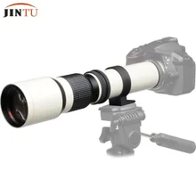 JINTU белый Мощность 500mm f/8,0 f8 телефото зум-объектив с ручной фокусировкой+ T-крепление для Sony NEX A58 3/A7/A7R A3000 A6000 A6500 HX300