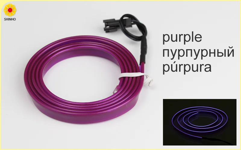 Автомобильный гибкий неоновый светильник Светодиодная лента 5 м 1 3 10 12 В с