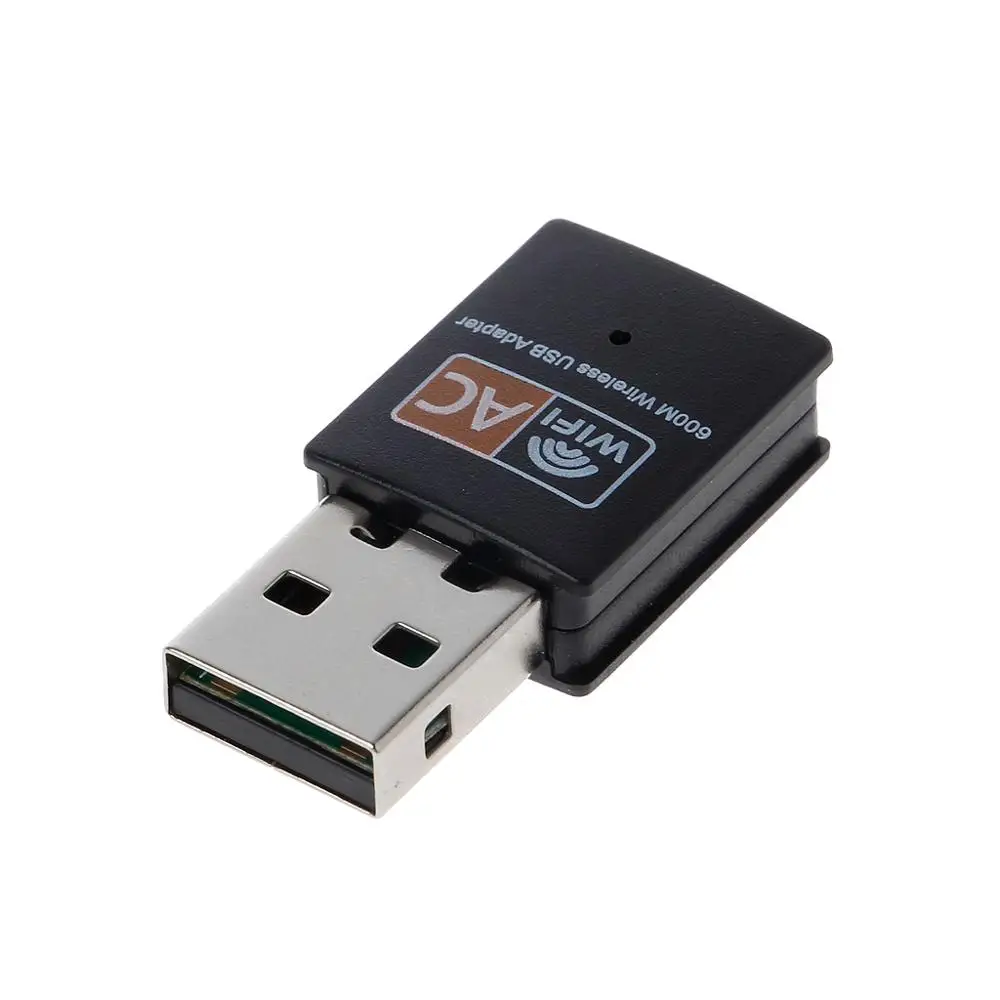 Беспроводной 600 Мбит/с USB wifi адаптер AC600 2 4 ГГц 5 WiFi Антенна ПК Мини компьютер