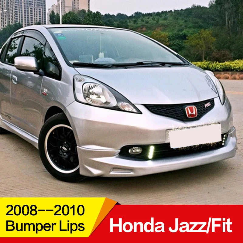 Use for Honda Fit JAZZ Bumper Lips 2008 2009 2010 year Car refitting Body kit Bumper Lips Front Rear Spoiler sport accessories Use for Honda Fit JAZZ Bumper Lips 2008 2009 2010 year Car refitting Body kit Bumper Lips Front Rear Spoiler sport accessories