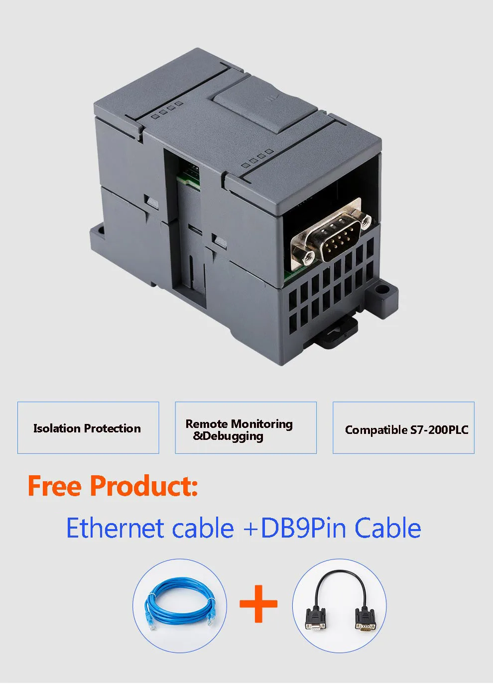 CP243i ETH-PPI изолированный S7-200 модуль Ethernet Коммуникационный адаптер CP243-1 6GK7 243-1EX01-0XE0 suppot WIN7/8/XP