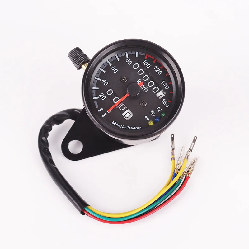 

Motorcycle Dual Odometer Speedometer Gauge LED Backlight Signal Light Universal Digital Speedometer Motor Internal Night Light