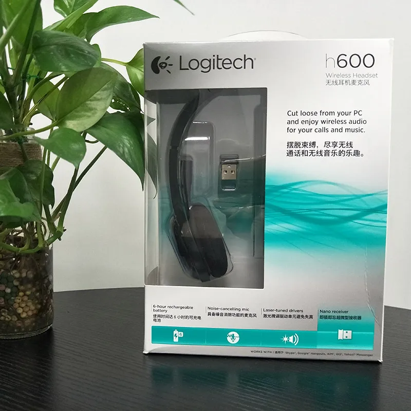 Original Logitech H600 Headset Wireless Headset Rotating Portable With  Microphone Noise Canceling Gaming Headphone - Earphones & Headphones -  AliExpress