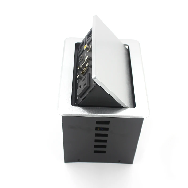 JOHO 15A настольная розетка всплывающая US Socket 2 Datas VGA HDMI аудио L и R вставляет