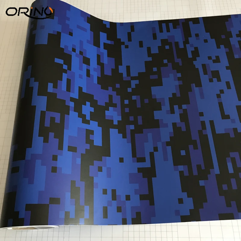 Blue Digtial Vinyl Film Sticker-1