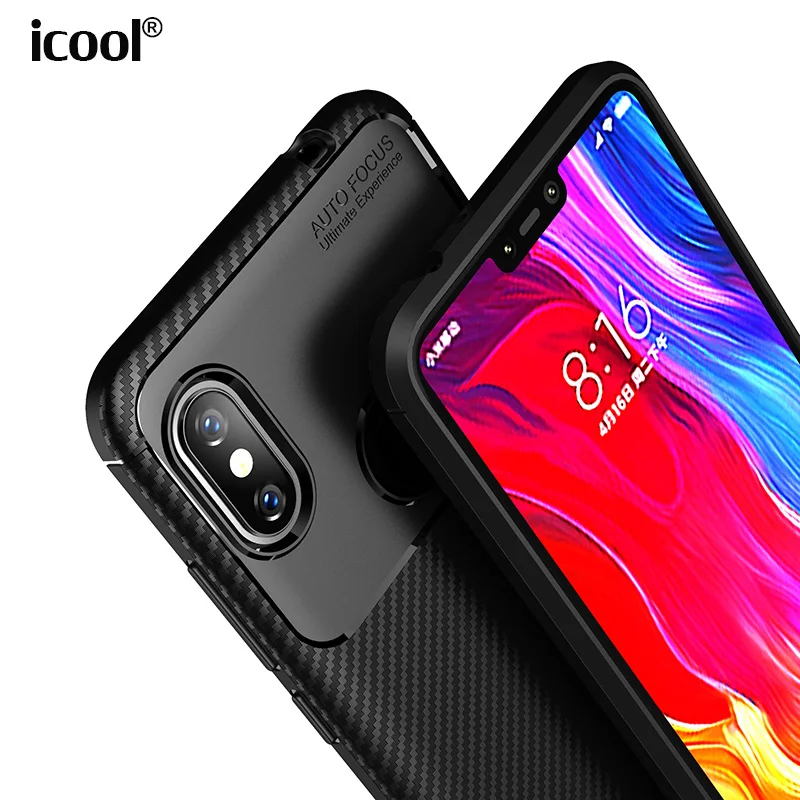 

XiaoMi Redmi Note 6 Case Redmi Note6 Back Cover Luxury Carbon Fiber Slim Silicone Shockproof Soft TPU Case for Redmi Note 6