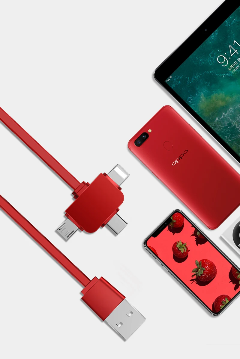 CAFELE 3 в 1 USB Micro Тип C кабель для iphone 8 7 6 samsung huawei Xiaomi Универсальный Выдвижной данных зарядки кабель USB