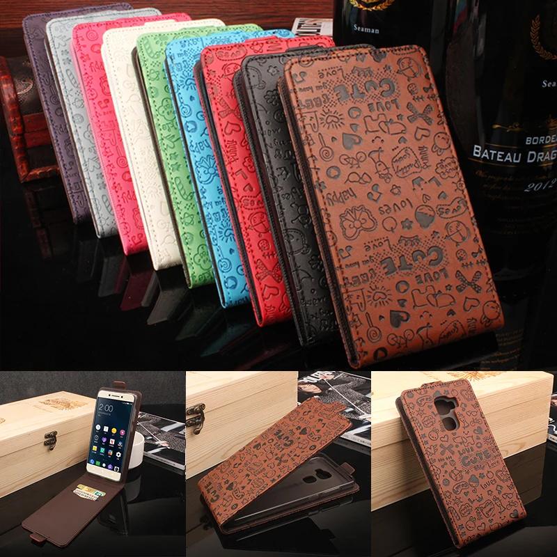 

For Letv Pro 3/X720 3D Print Cute Cartoon Pattern Case For Letv Pro 3/X720 Leather Phone Cover Cases with Card Slot Pink