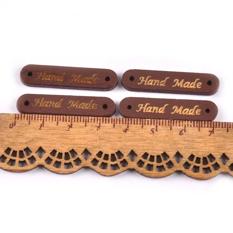 Смешанные формы 50 шт. деревянные кнопки "ручной работы" бирки Одежда Аксессуары для шитья для скрапбукинга деревянные поделки DIY 2 отверстия M1869