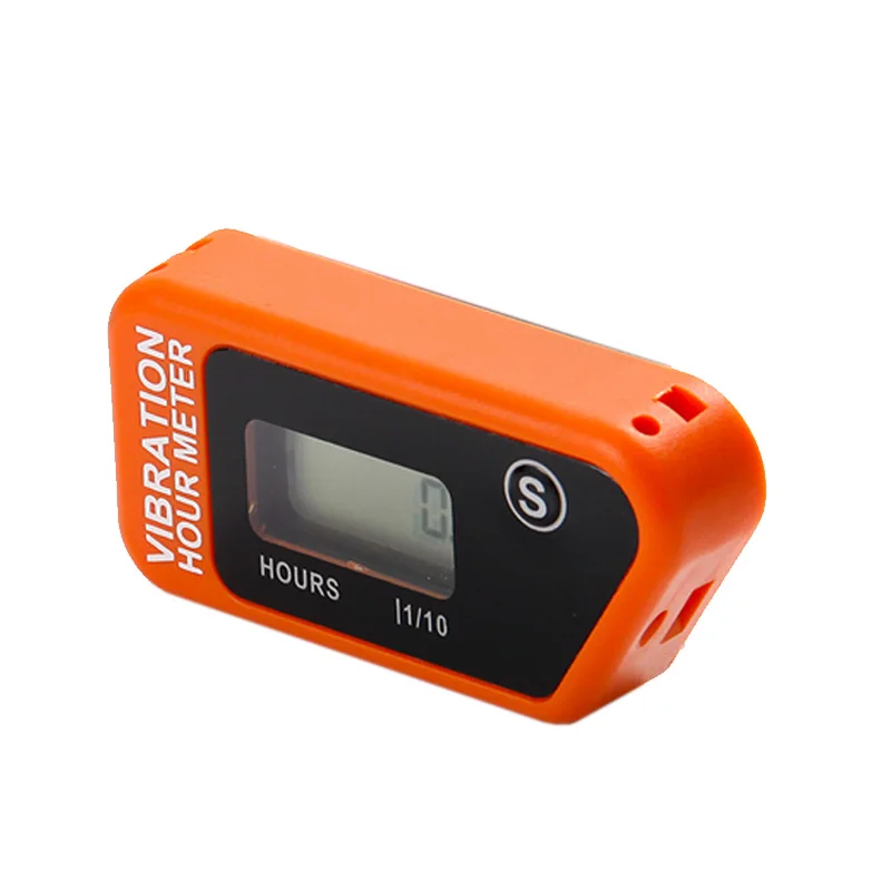 Wireless Vibration Hour Meter Resettable Lcd Meter For Chainsaw Pit