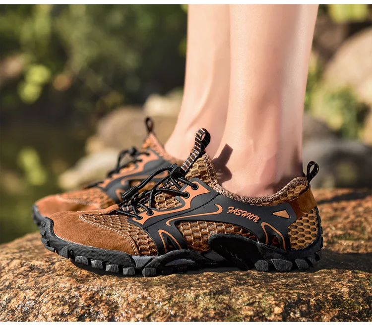 livre lazer sandálias malha respirável sapatos