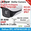 Dahua IPC-HFW4631M-I2 6MP IP Camera IR80M IP67 POE CCTV camera replace IPC-HFW4431M-I2 gun camera with bracket ► Photo 1/3