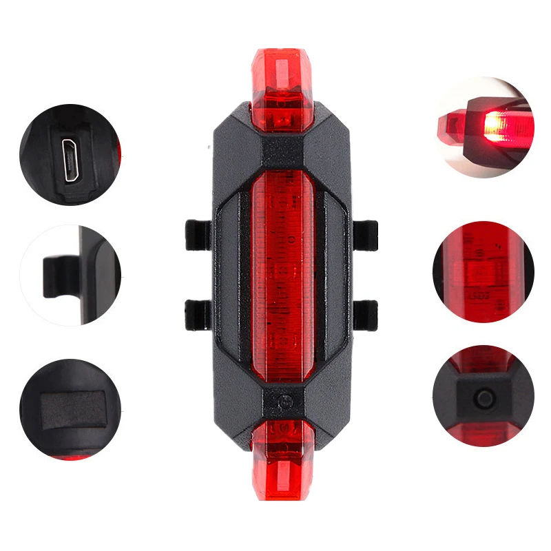 Sale Zacro 3 Color Portable USB Rechargeable Bike Bicycle Tail Rear Safety Warning Light Taillight Cycling Rear Lamp Super Bright 4 Sale Zacro 3 Color Portable USB Rechargeable Bike Bicycle Tail Rear Safety Warning Light Taillight Cycling Rear Lamp Super Bright 4