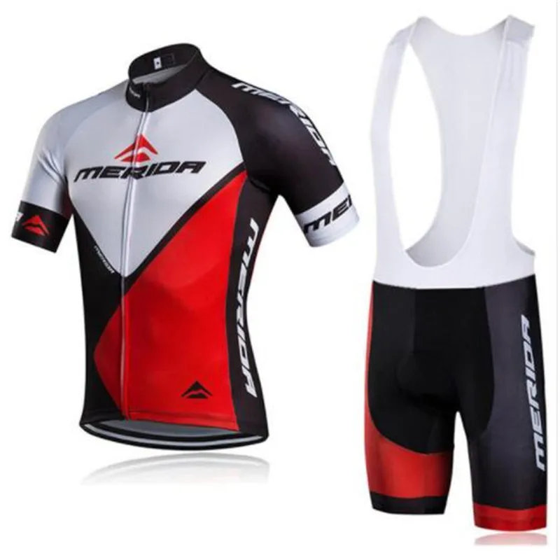 

2018 meirida Men's Summer Breathable Cycling Jersey and 3D Padded Bib Shorts Set Outfit Black Punisher