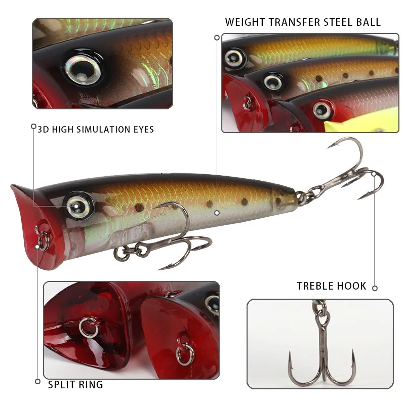 

Gorgons Fishing Lures Floating Shallow Bait 11g Topwater Buzz Artificial Fishing Pencil Popper