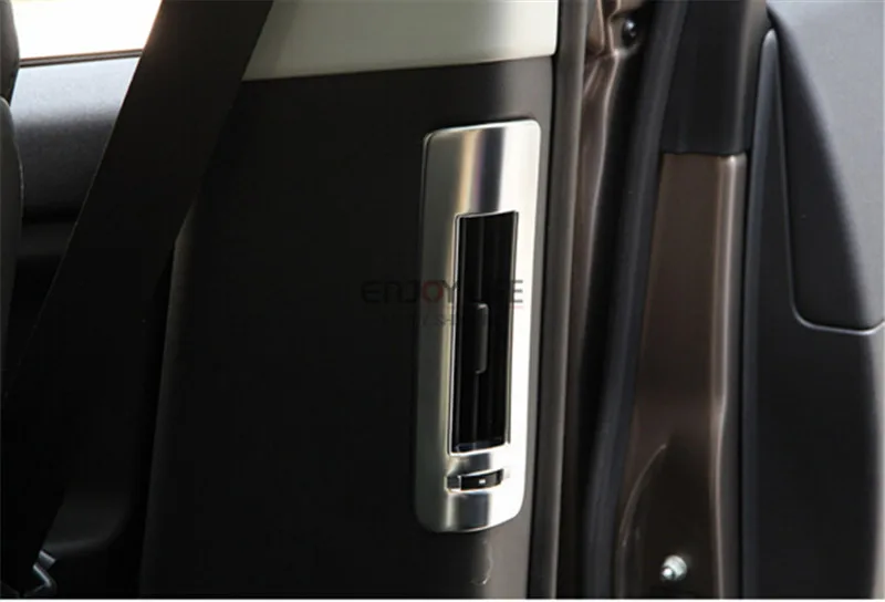 2pcs Rear Door Pillar Back Row Air Condition Vent Outlet Cover Trim Frame For Land Rover Discovery Sport 2014 2015 Accessories