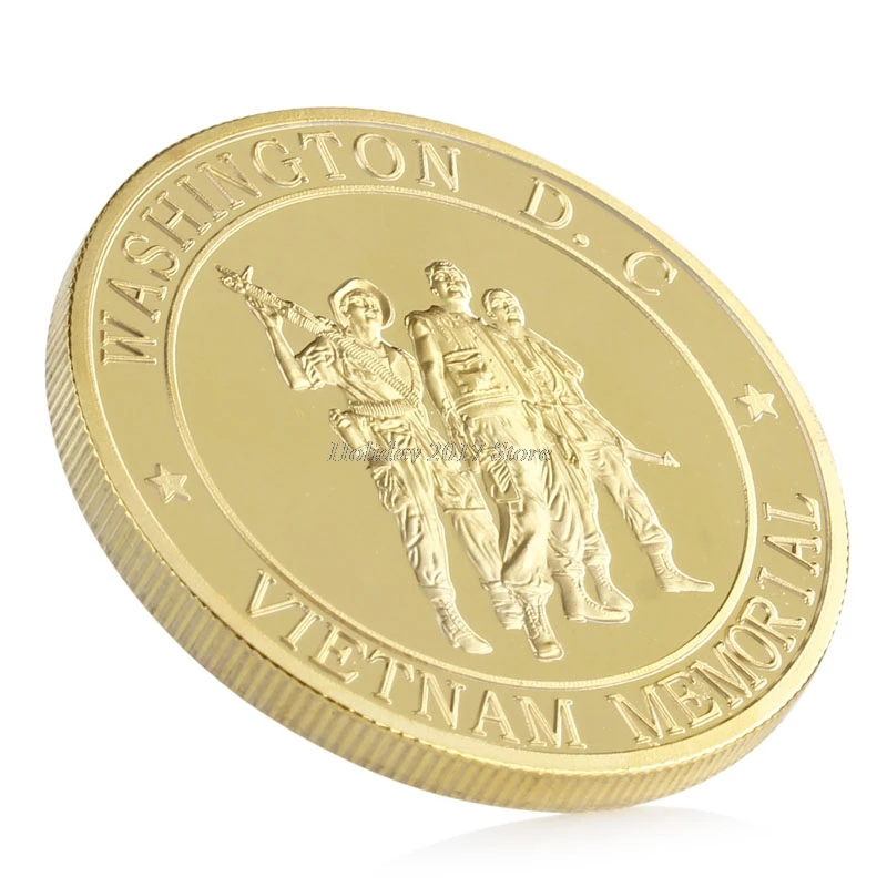 2017 позолота морской пехоты Вашингтон. Вьетнам Мемориал памятная монета Новый Jun20_25-2F