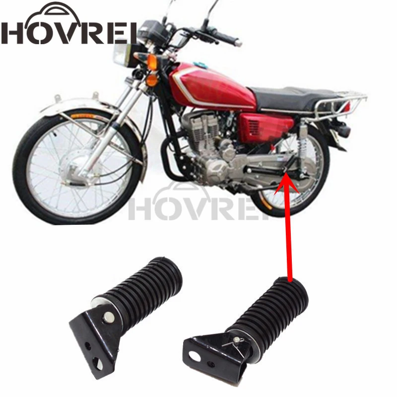 Алюминиевые Задние подножки для мотоциклов педалей Suzuki GN125 QJ125 GS125 аксессуары