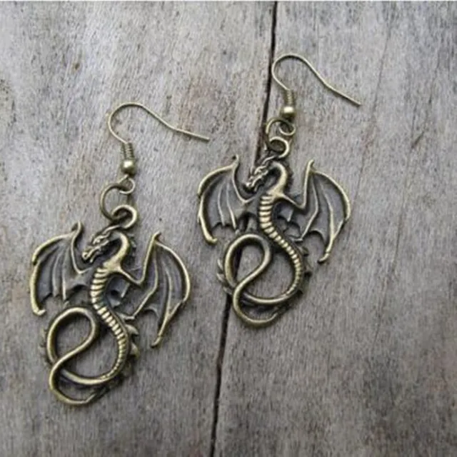 Women Beautiful Retro Silver Dragon Earrings Handmade Women Beautiful Retro Silver Dragon Earrings Handmade Charm Gifts For Her