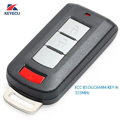 

KEYECU Remote Key Fob 2+Panic for Mitsubishi Mirage Outlander 2008-2016 OUC644M-KEY-N