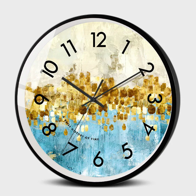 

Light Luxury Creative Wall Clock Modern Home Relojes De Pared Simple Fashion Quiet Living Room Clock Decorative Quartz Clock