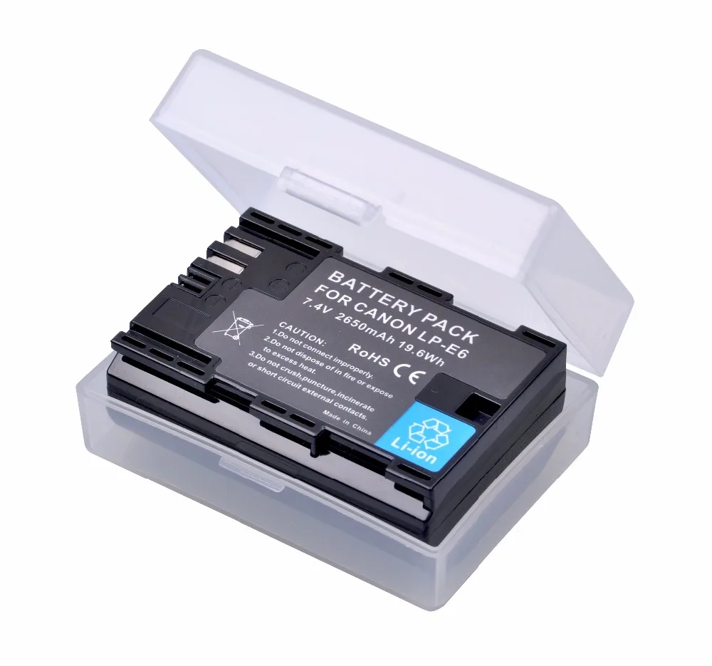 1x 2650mAh LP E6 LP E6 LPE6 LP E6N Camera Battery for Canon EOS 5DS 5D